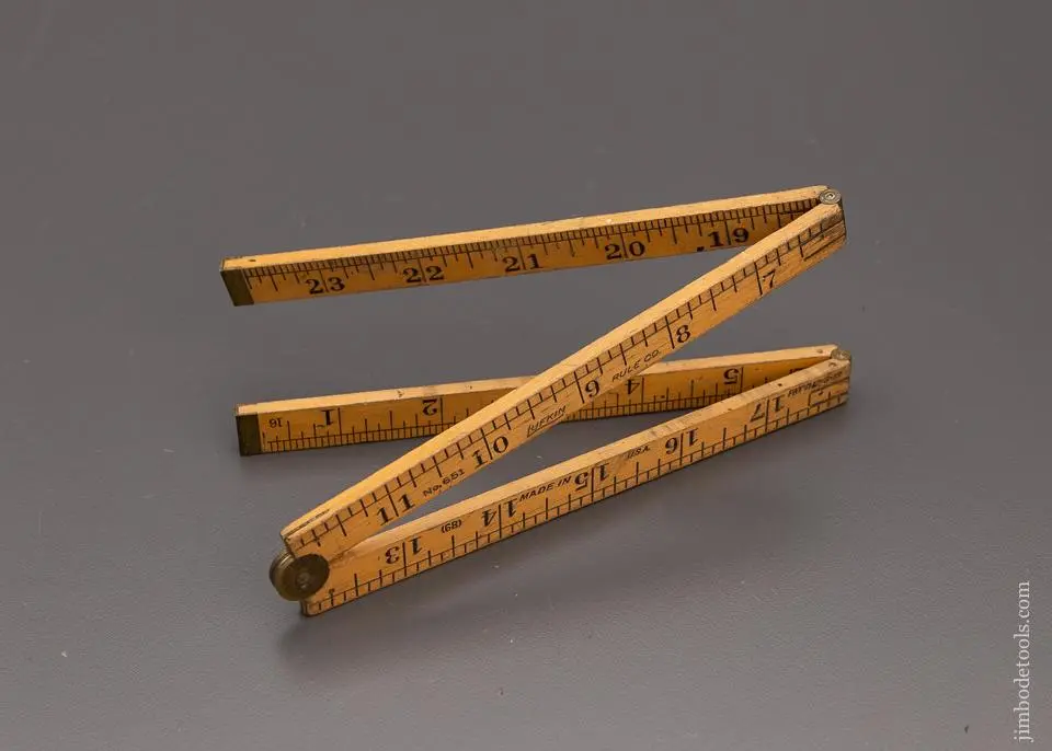 Good+ Lufkin No. 651 (Stanley No. 68) Folding Rule - 98009 1