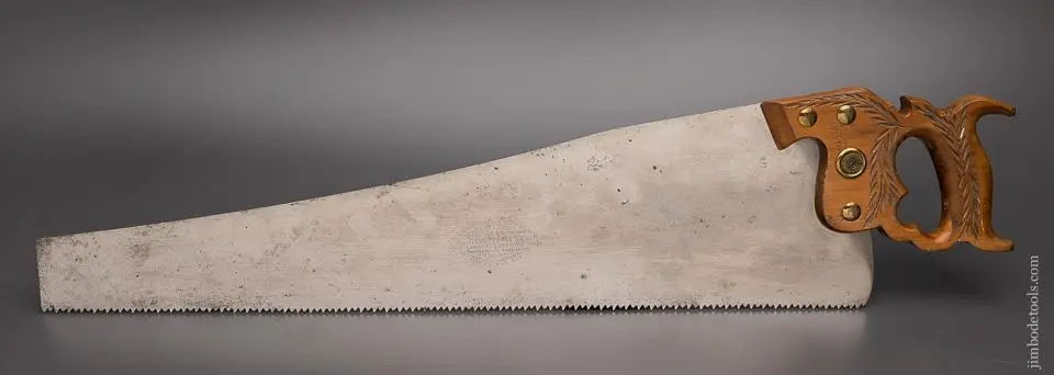 Extra Fine Disston No. 112 London Spring Hand Saw - 98018 1