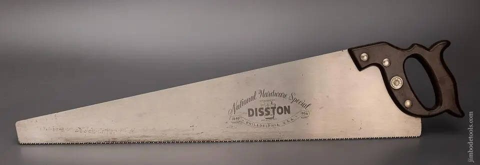 Dead Mint Disston National Hardware Special 1950 Hand Saw - Excelsior 98095 1