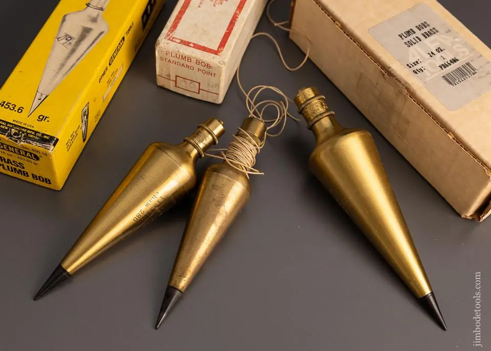3 Plumb Bobs Mint In Box - 98114 1