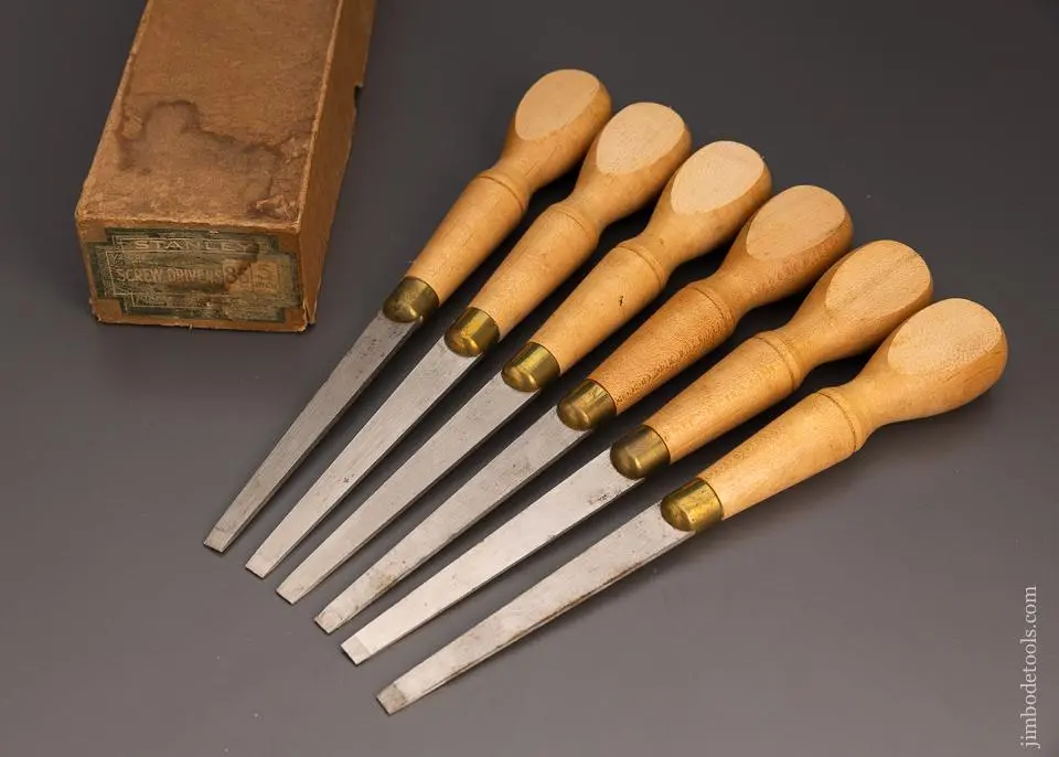 Stanley No. 85 Screwdriver Full Box Of 6 Dead Mint - 98167 1