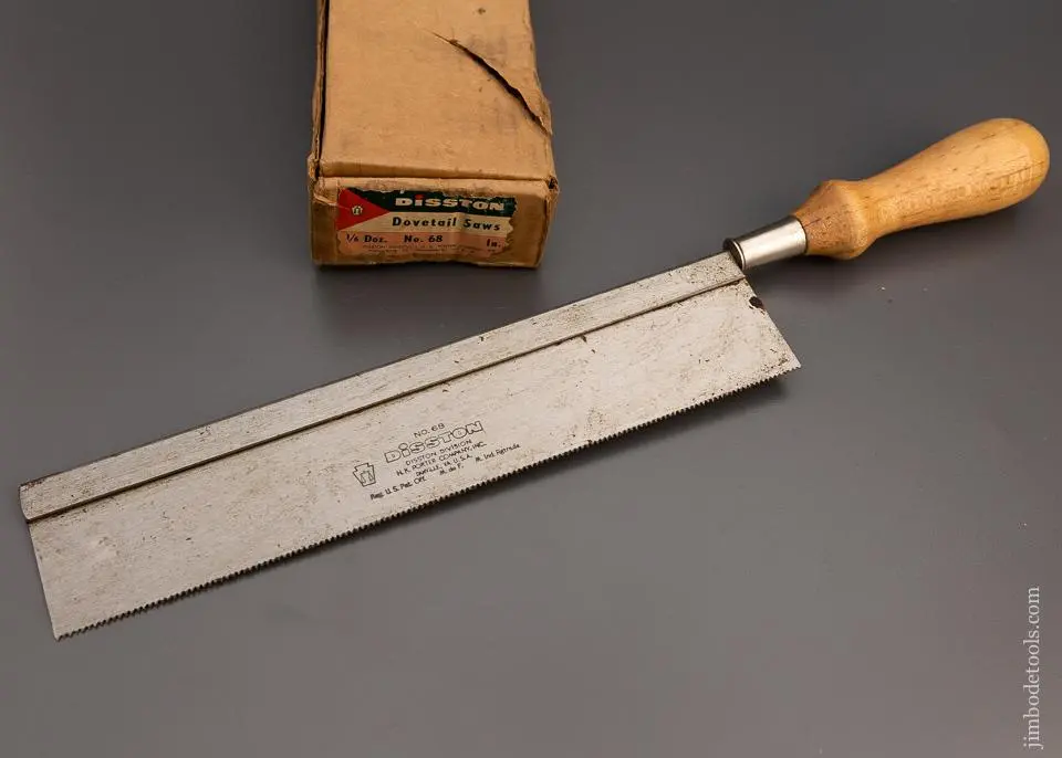 Disston No. 68 Dovetail Saw Mint In Box! - 98169 1