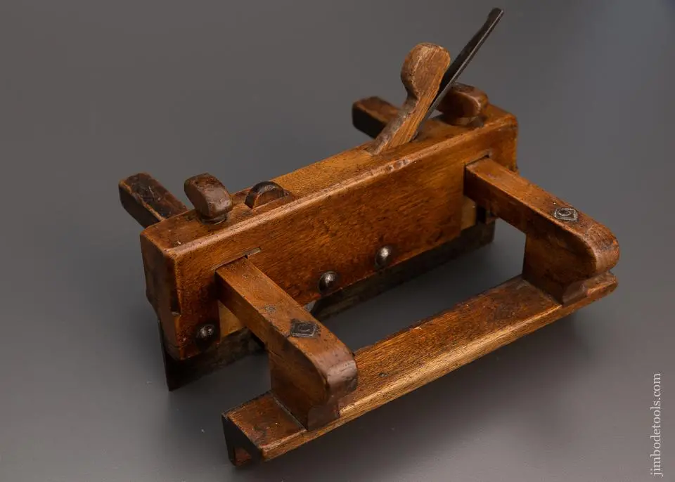 18Th Century Yellow Birch Plow Plane By Jo. Fuller - Excelsior 98176 1