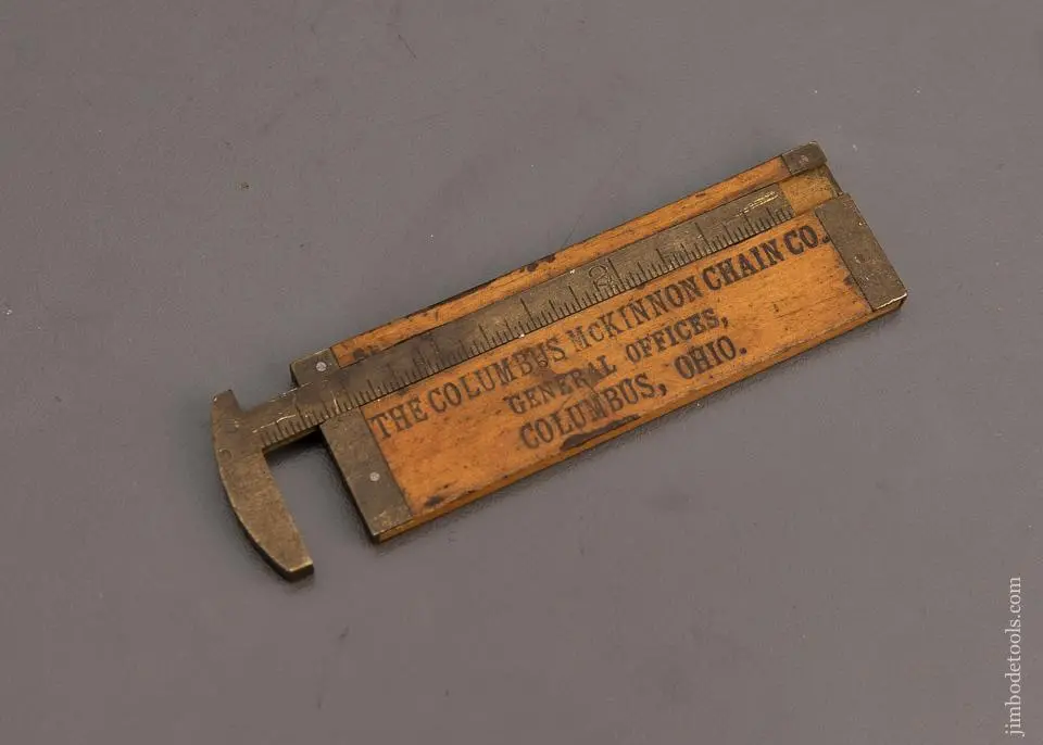 3 Inch Advertising Rule Boxwood With Caliper Columbus Mckinnon Chain Co. - 98205 1