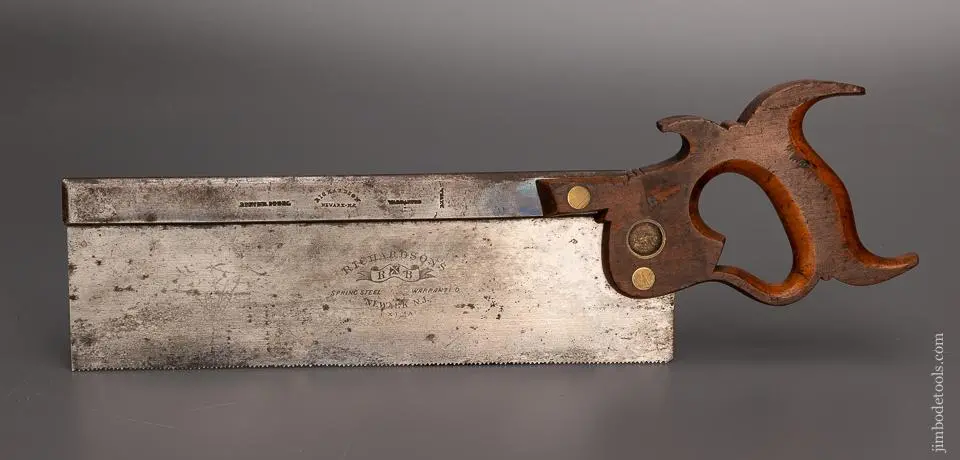 Spectacular Richardson No. 5 Back Saw Carcass Saw - Excelsior 95222 1