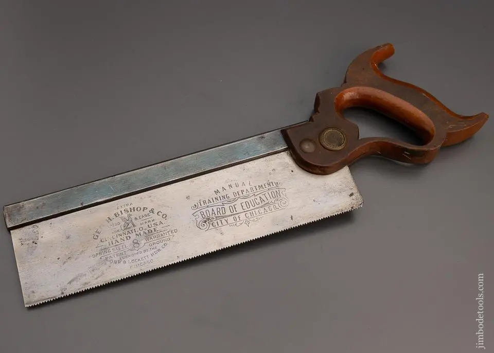 New Old Stock Bishop No. 8 Dovetail Saw - Excelsior 98223 1