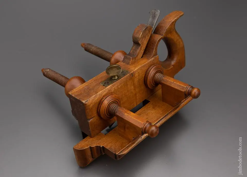 Fine D.R. Barton Handled Screw Arm Plow Plane - 98231 1