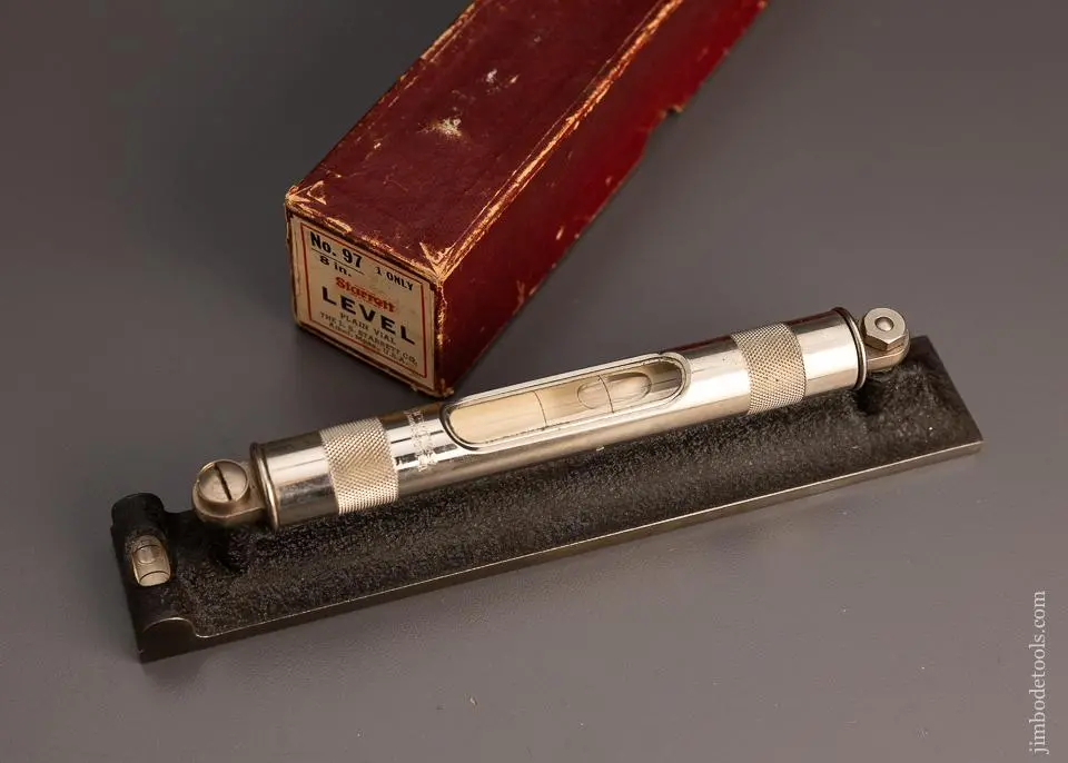 Starrett No. 97 Level Mint In Box 8 Inch - 98237 1