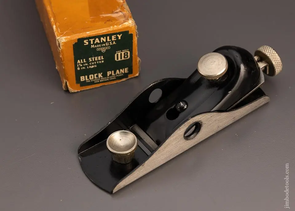 Stanley No. 118 Low Angle Block Plane Mint In Box - 98241 1