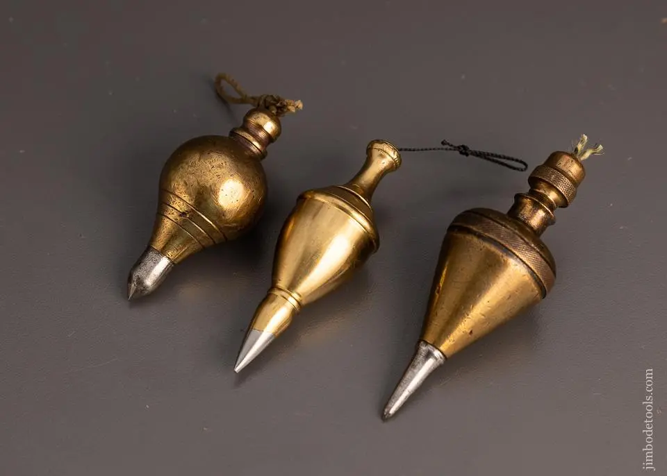 Collection Of 3 Gorgeous Plumb Bobs - 98242 1