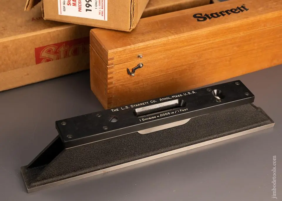 Mint In Box Starrett No. 199Z Precision 16 Inch Level - 98249 1