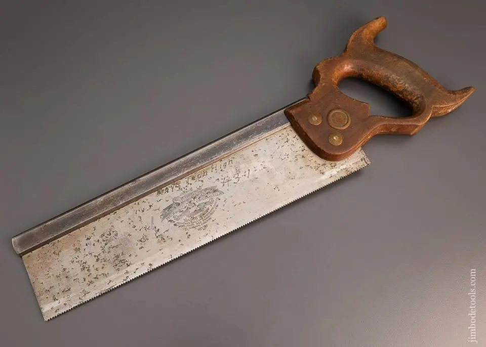 Just Sharpened F. Simonds No. 96 Dovetail Saw - 98273 1
