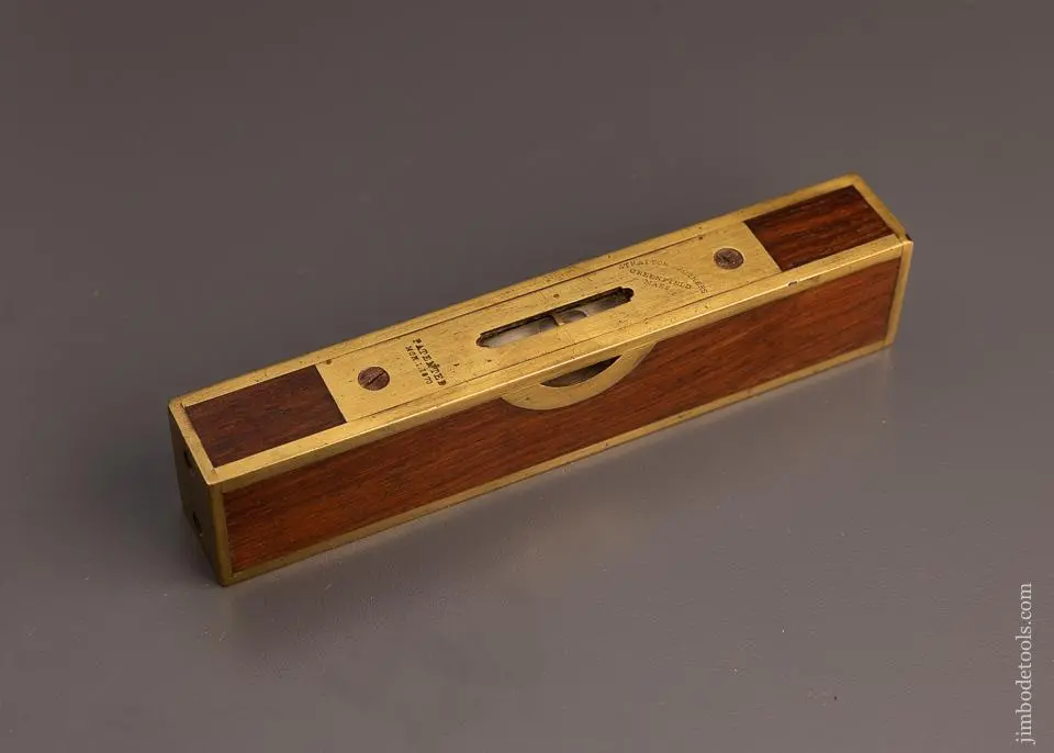 Beautiful Rosewood Stratton Brothers Extra Fine 6 1/2 Inch Level - 98309 1