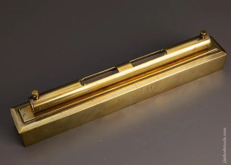 Massive, Heavy 12 Inch Brass Level - 98314 1