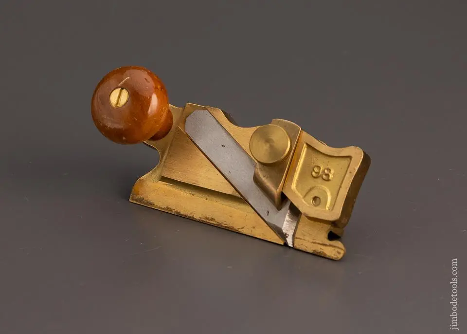 Lie Nielsen No. 98 Bronze Side Rabbet Plane Near Mint Unused - 98343 1