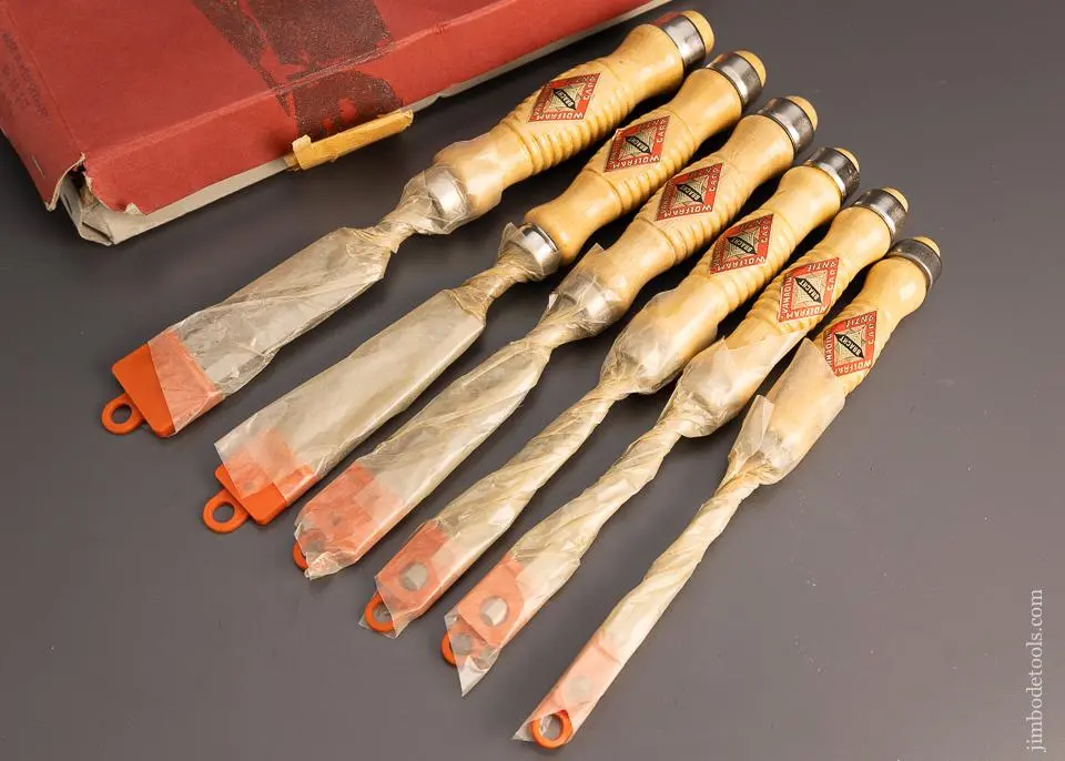 Bracht Mint Set Of 6 Cabinet Maker’S Bevel Edge Chisels Mint In Box - 98357 1