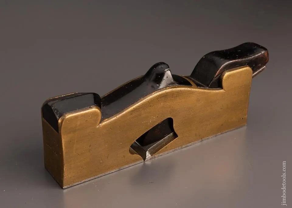 Rare Holland London Improved Gunmetal And Ebony Shoulder Plane - 98367 1