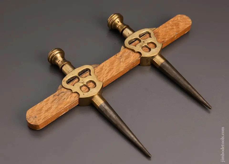 Stunning Set Of 7 Inch Pierced Trammel Points - 98390 1