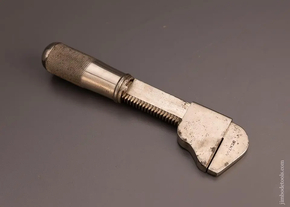 Rare And Fine Patented Quick Adjust Wrench Benton 7 Inch - 98483 1