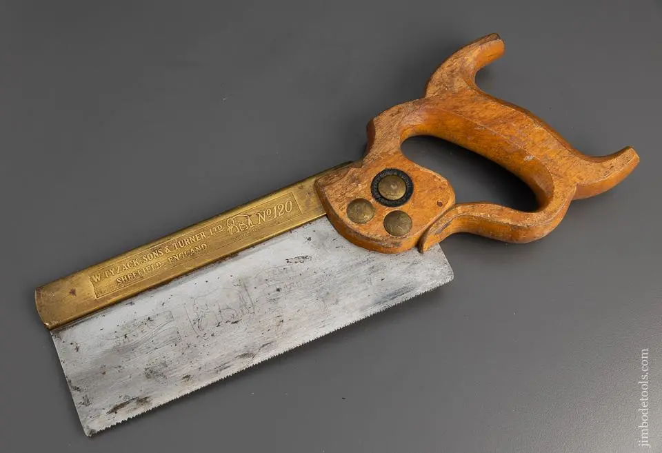 Very Fine Tyzack Brass Back Saw Just Sharpened - 98518 1