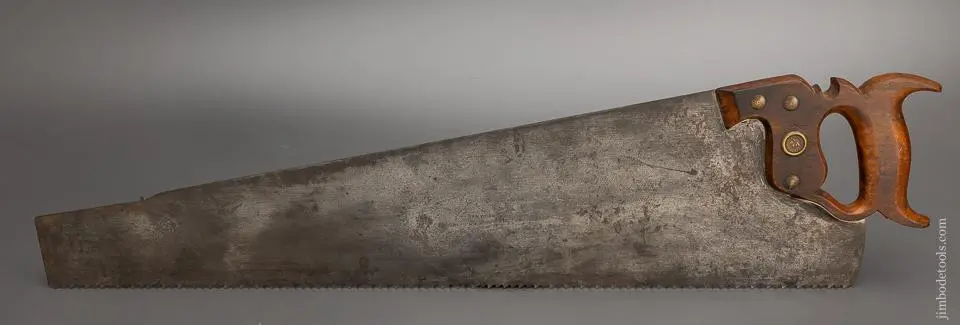 Harvey Peace 26 Inch Rip Hand Saw With 1883 Patent Guard London Spring - 98519 1