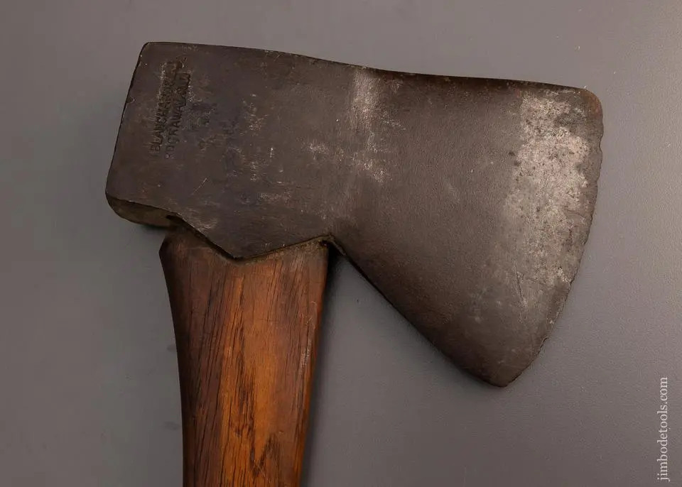 Excellent Blacksmith Made Felling Axe By H. Blanchard Rockaway, N.J. - 98542 1