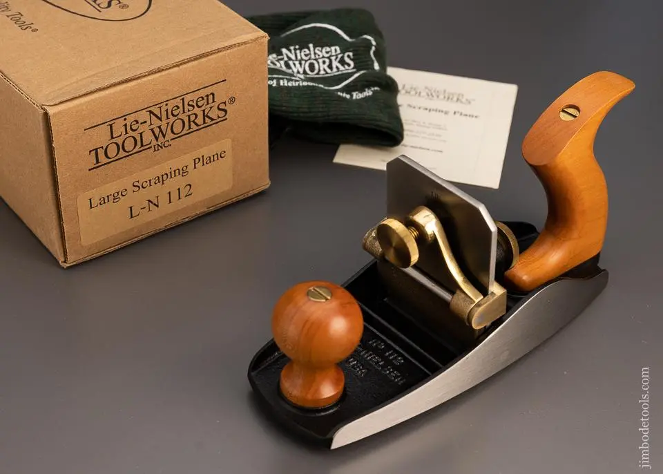 Lie Nielsen  No. 112 Large Scraper Plane Mint In Box - 98567 1