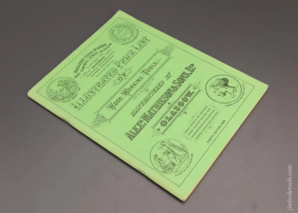 Reprint: Mathieson & Sons, Saracen Tool Works Price List 1899 - 98599 1