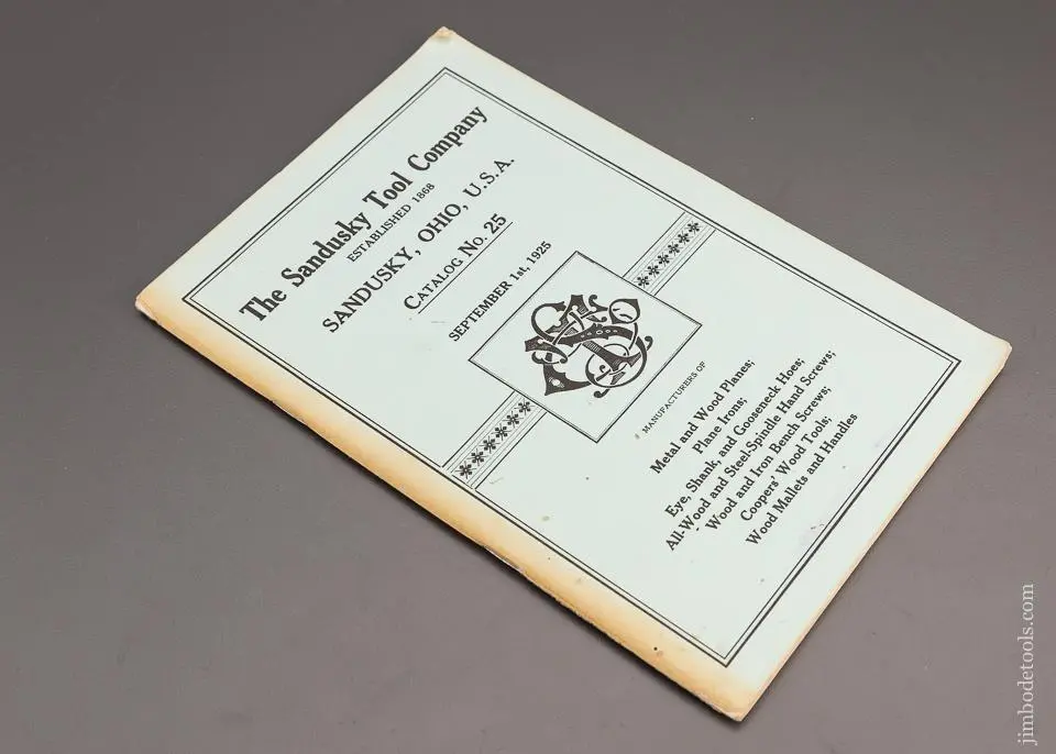 Reprint: Sandusky Tool Co. Catalog No. 25 - 98605 1