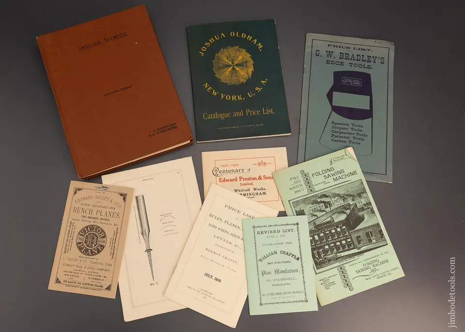 Books: 9 Tool Related Reprints & Books - 98621 1
