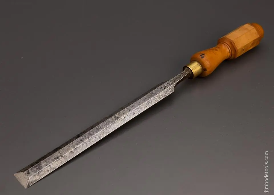 Long, Thin 7/8 Inch Boxwood Paring Chisel By Brades Co. - 98706 1