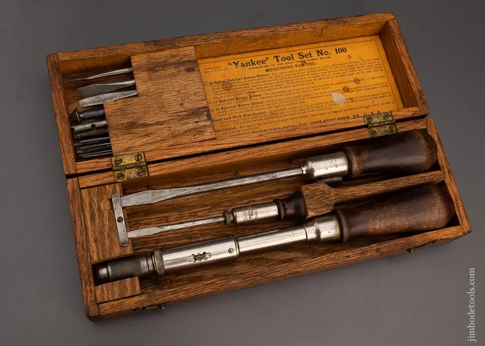 Complete Yankee No. 100 Tool Set In Original Box - 98765 1