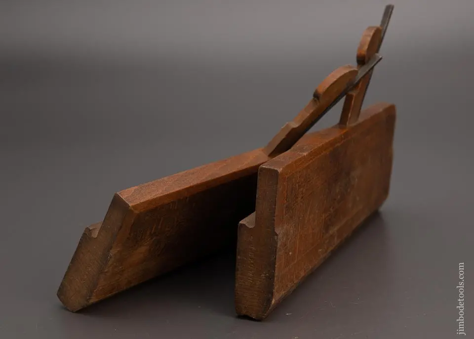 Crisp Skewed Pair Of Hollow & Round Planes By H.A. Hobday Tool Merchant Chatham - 98768 1
