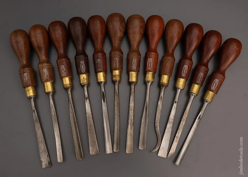 Clean Set Of 12 Marples Carving Chisels - 98785 1