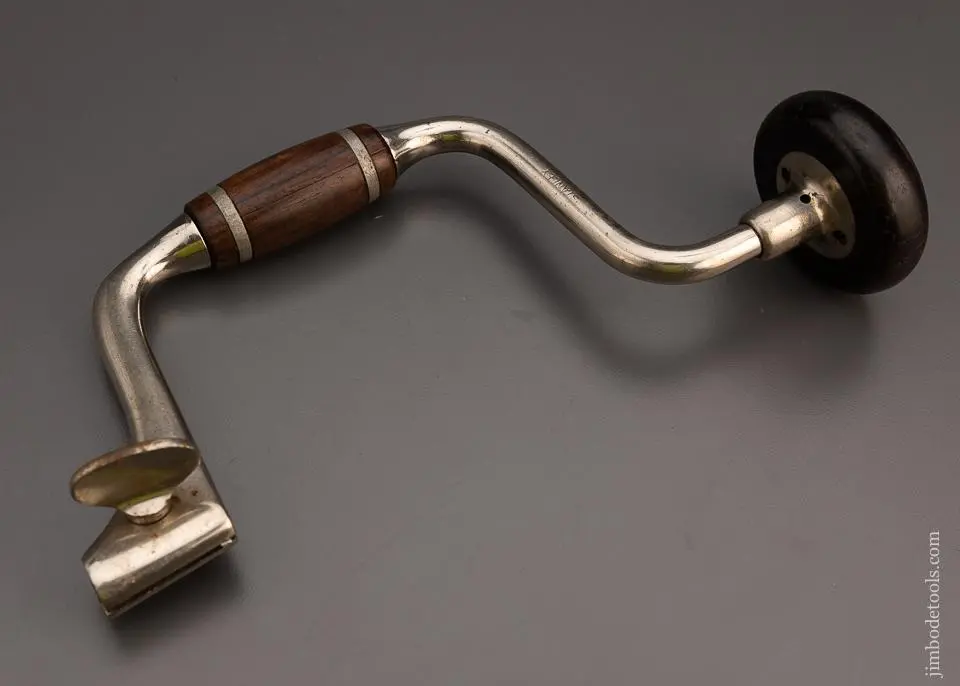 Stunning Stanley No. 108 Spofford Brace In Full Nickel - 98858 1