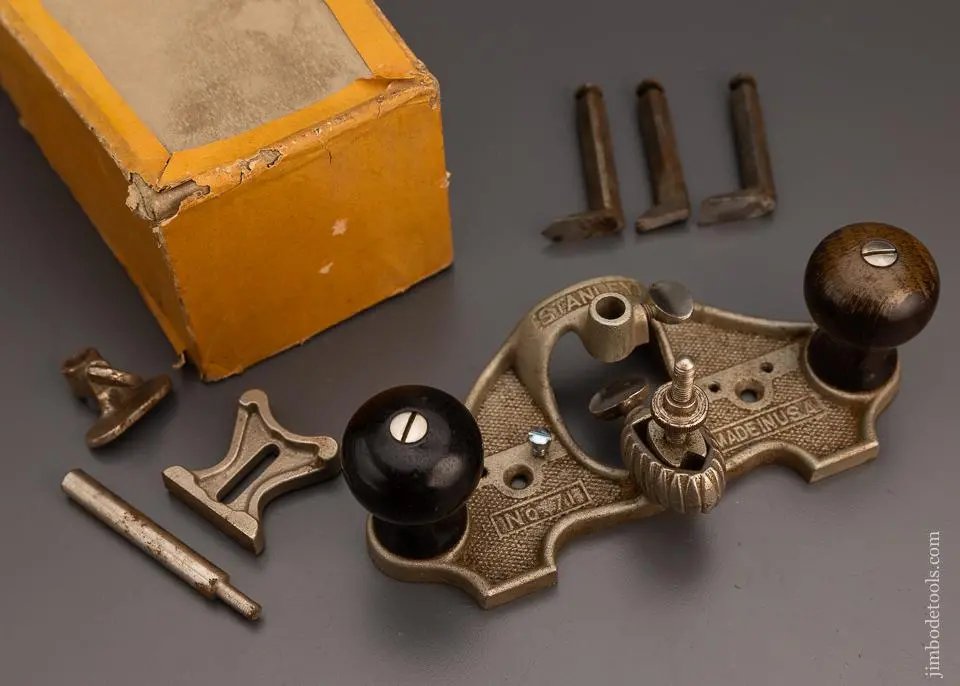 100% Complete Stanley No. 71 Router Plane In Original Box Rare Rosewood Knobs! -  98882 1