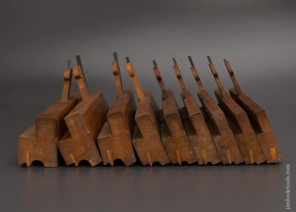 Extra Fine Set Of 9 Side Bead Moulding Planes By H.A. Hobday Tool Merchant Chatham - 98888 1