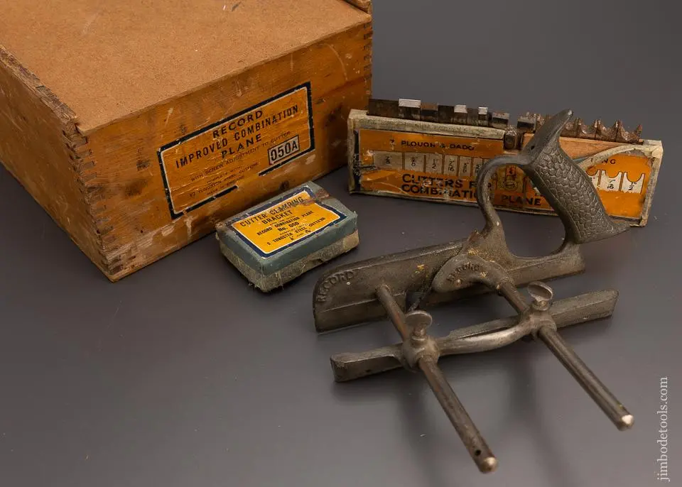 Record No. 050A Plow Plane 100% Complete In Original Box - 98916 1