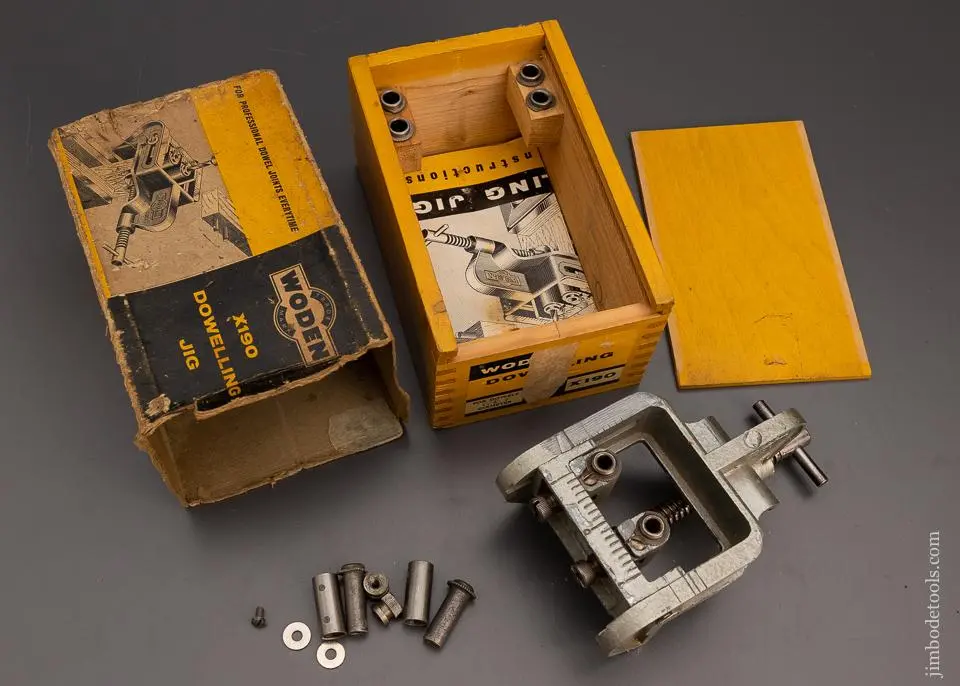 Woden No. X190 Doweling Jig 100% Complete In Original Box - 98932 1