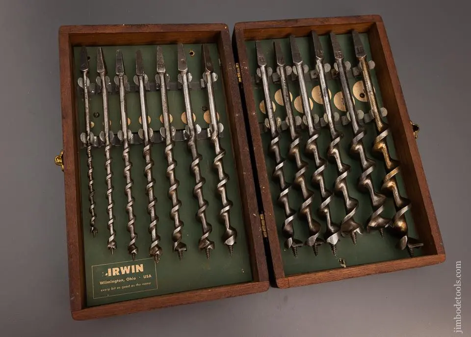 Complete Set Of 13 Irwin Auger Bits In Original Box - 98961 1