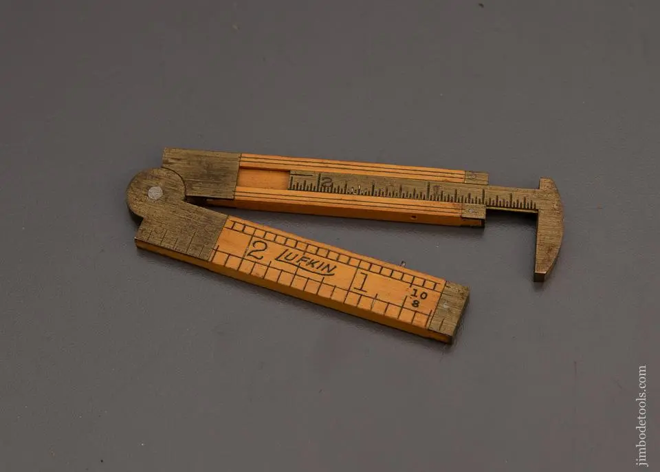Lufkin No. 171 (36) Six Inch Boxwood Folding Caliper Rule Mint - 98965 1