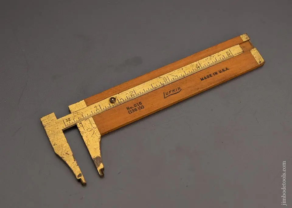 Lufkin No. 016 (136 1/2) Six Inch Boxwood Caliper Rule - 98969 1