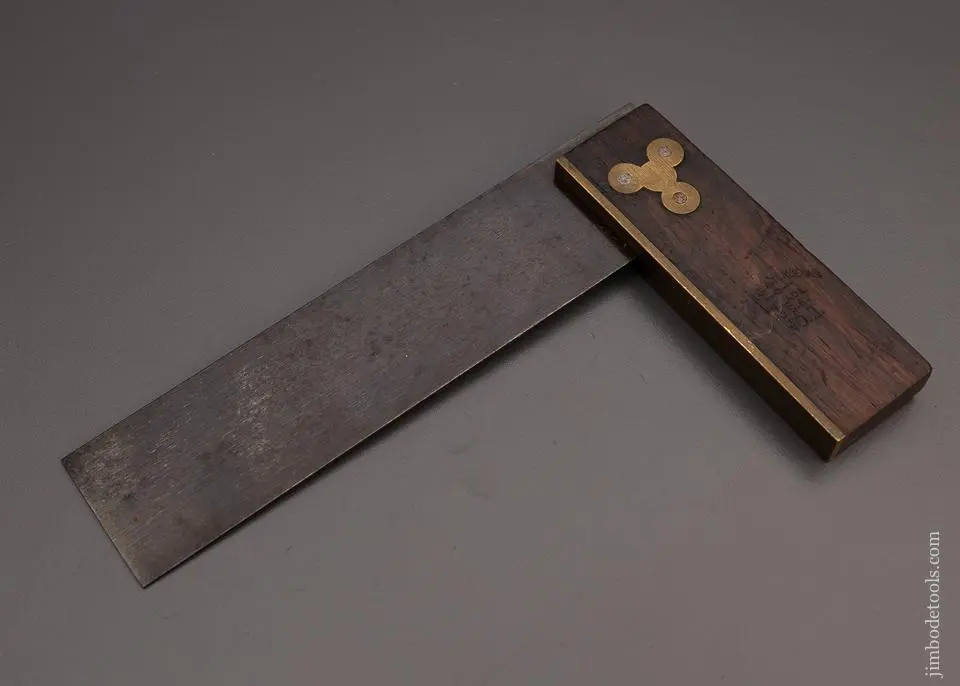 Henry Disston & Sons No. 1 Six Inch Rosewood Try Square - 98974 1