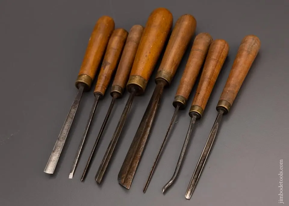 Set Of 8 Addis Carving Chisels - 99047 1