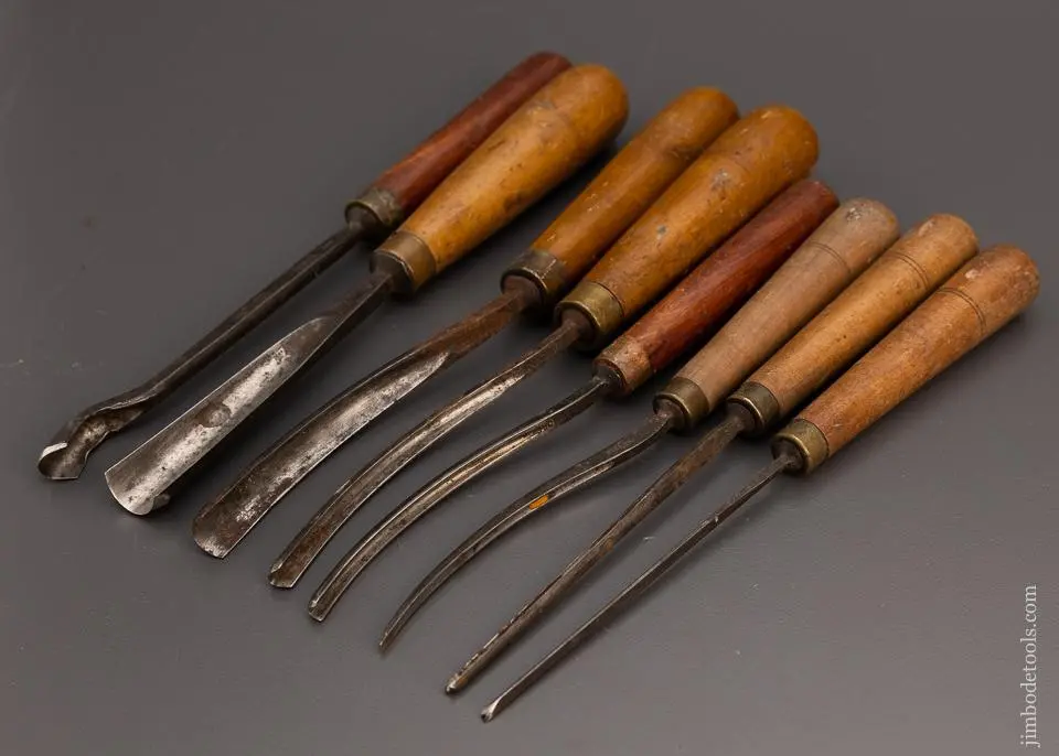 Set Of 8 Buck Bros. Carving Chisels - 99048 1