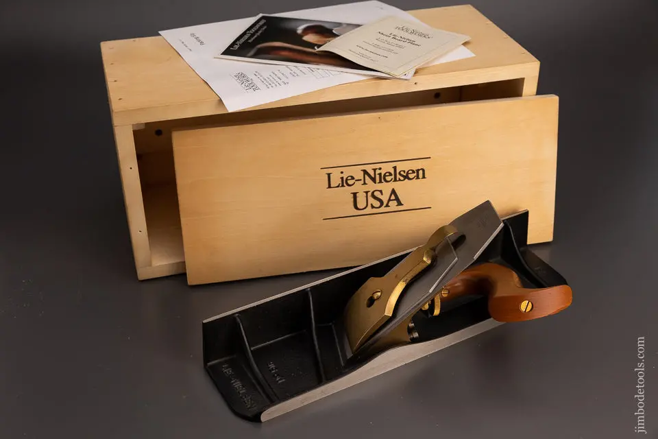 Lie-Nielsen No. 51 Shoot Chute Board Plane Near Mint In Custom Lie-Nielsen Box * 80487 1