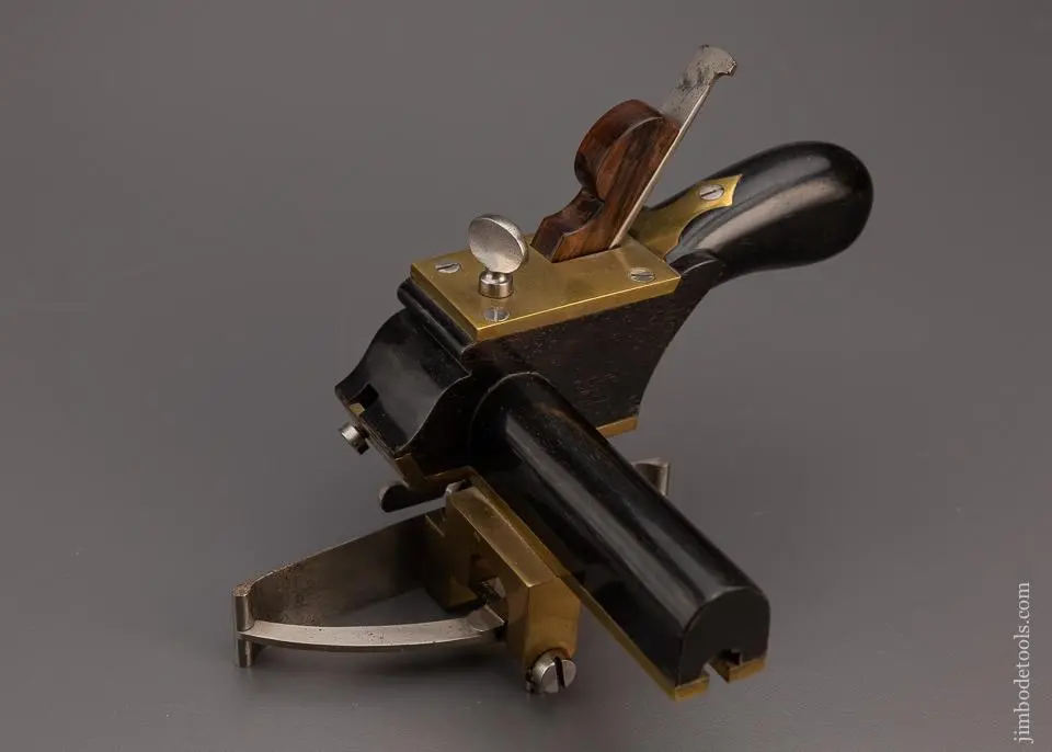 Spectacular Falconer Plow Plane In Ebony By Rob’T. Baker -  Excelsior 98156 - As Of May 12 1
