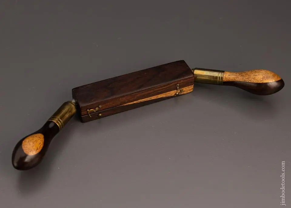 Spectacular Rosewood Trimmed 4 Inch Drawknife By Crescent Meriden, Ct. - Excelsior 98244 1