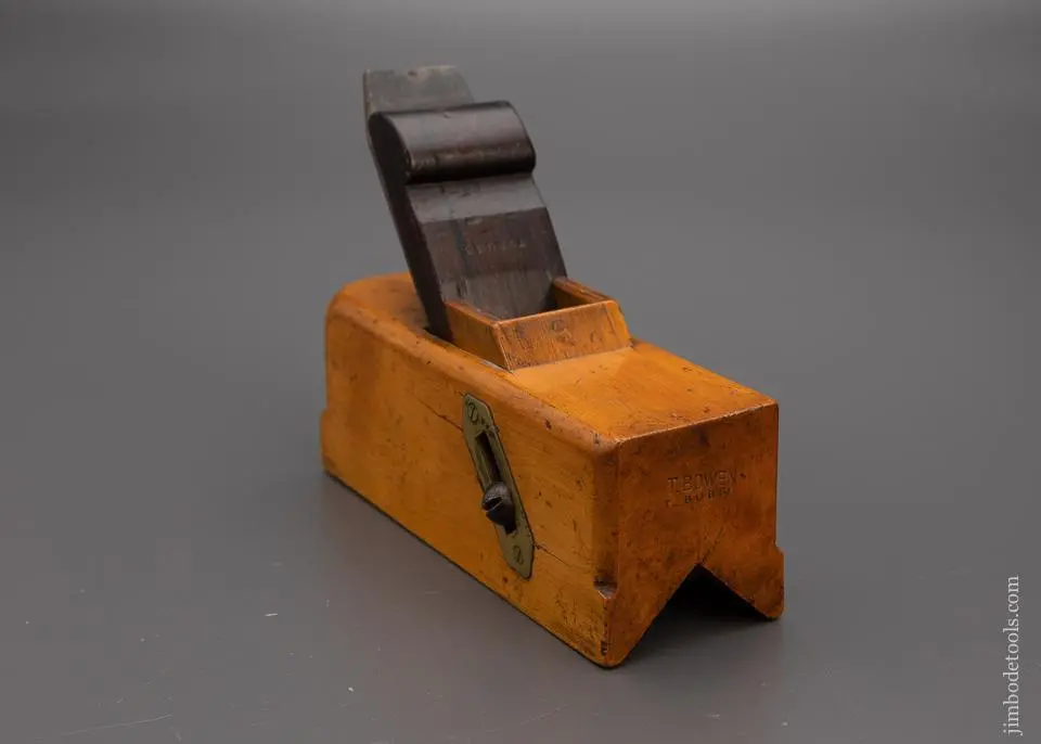 Amazing Solid Boxwood Sliding Boxwood Chamfer Plane With Rosewood Wedge - Excelsior 98313 1