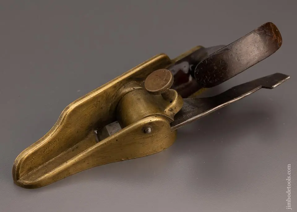 Spectacular Lancashire Pattern Skewed Shooting Plane Miter Plane - Excelsior 98408 1